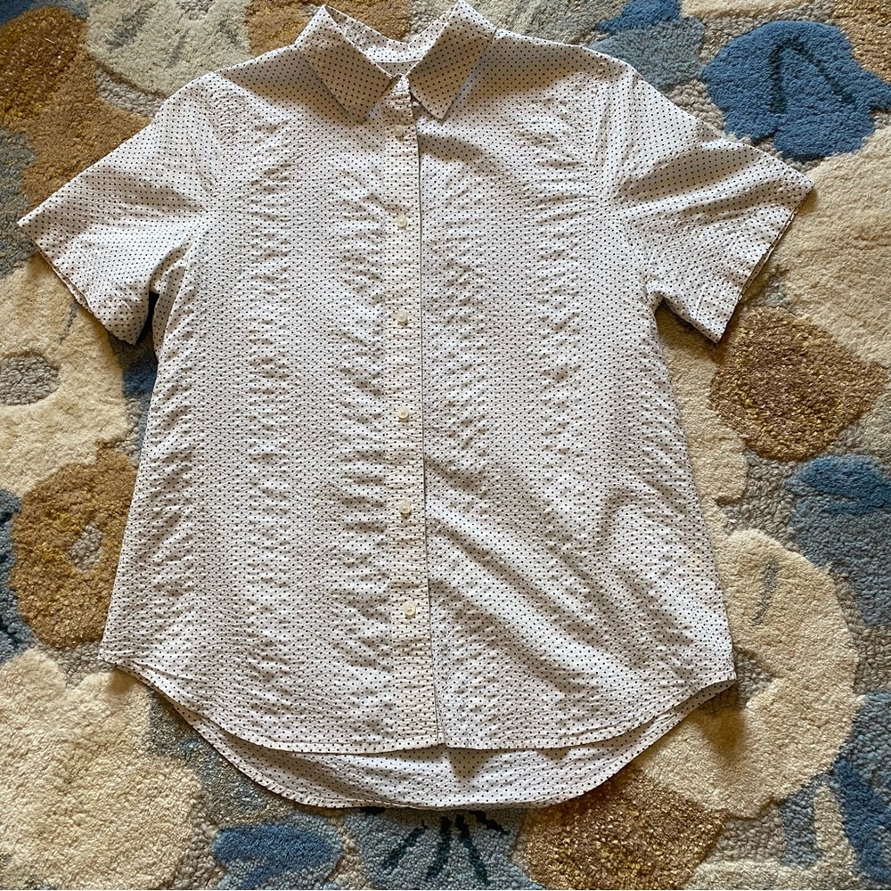 Madewell Crinkle Dot Camp Shirt - Picture 3 of 7